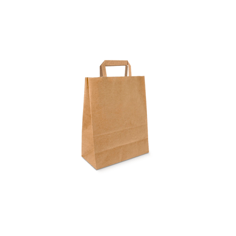 Klika - Papieren tasjes Klein kraft 22+10x28cm gerecycled