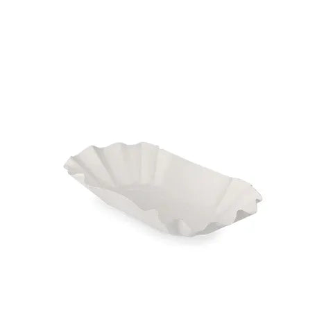 Klika - Kartonnen schaaltje geschulpt 200x100x32mm wit