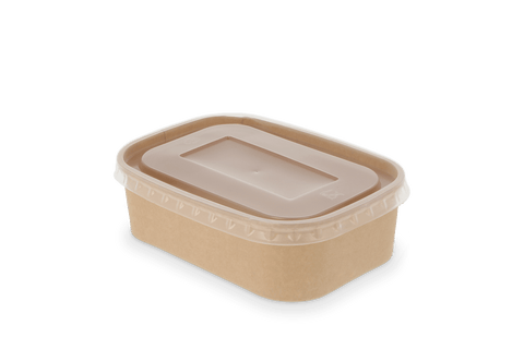 Klika - Maaltijdbak karton 650ml Kraft