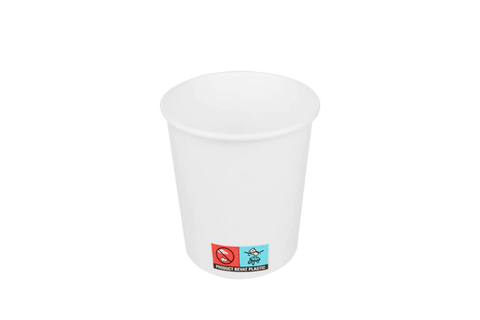 Klika - Kartonnen koffiebeker 177cc 7oz wit
