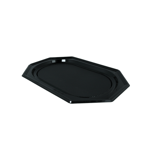 Klika - Catering schalen achthoekig 45cm zwart PET