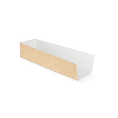 Klika - Zakschuiver (hotdog tray) kraft/wit BIO