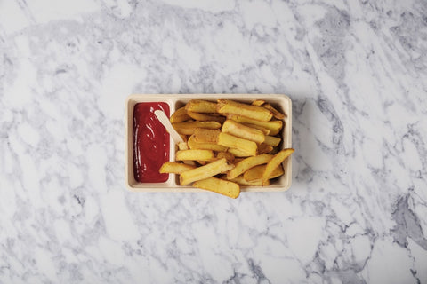 Klika - Frietbakjes A23 (A7+1) suikerriet BIO