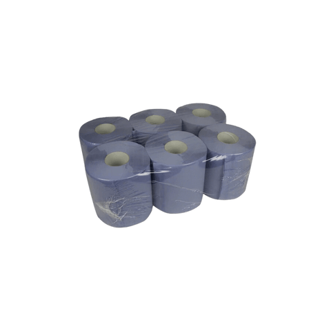 Klika - Poetsrol Midi Blauw 2 laags 6x135 meter Ø20cm 100% cellulose T9
