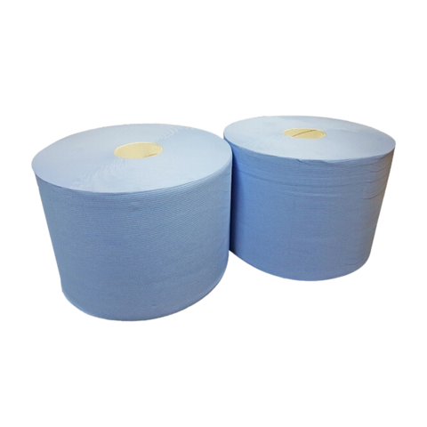Klika - Industrie Poetsrol 2 laags 26cm 190m Blauw