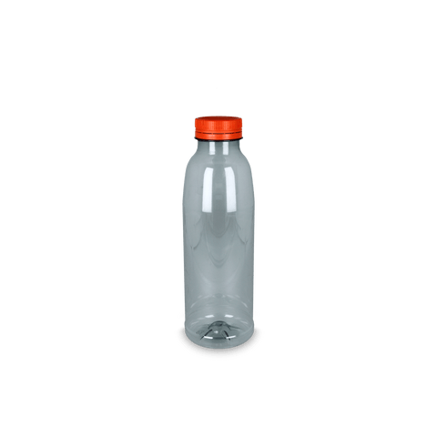 Klika - rPET fles 1000cc met oranje vaste dop