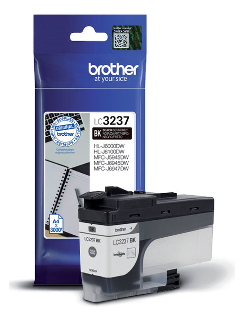 Brother - Inktcartridge LC-3237BK zwart