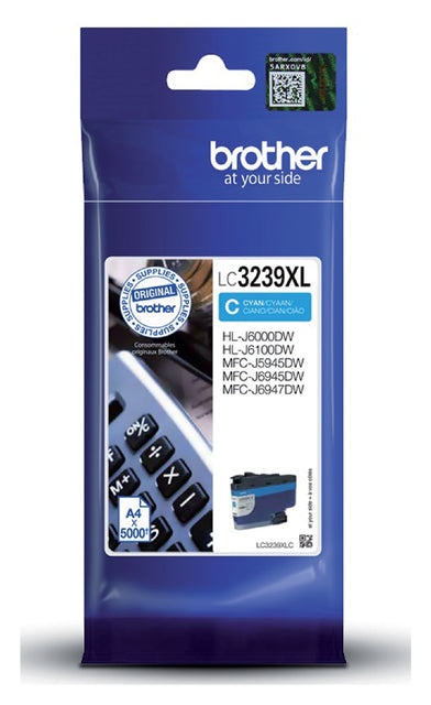 Brother - Inktcartridge brother lc-3239xlc blauw