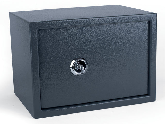 Coffre-fort Pavo avec clé étoile 350x250x250mm gris foncé