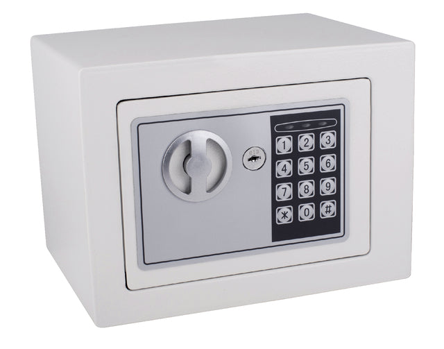 Coffre-fort Pavo mini électronique 230x170x170mm blanc