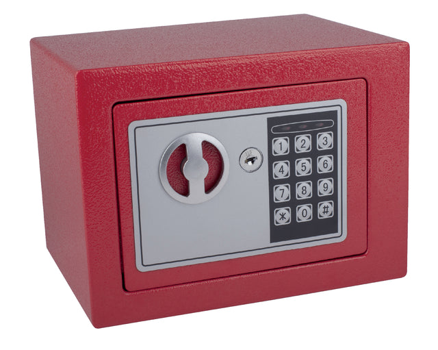 Coffre-fort Pavo mini électronique 230x170x170mm rouge