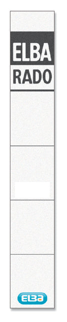 Carte d'insertion de dos Elba Rado étroit 24x159mm blanc