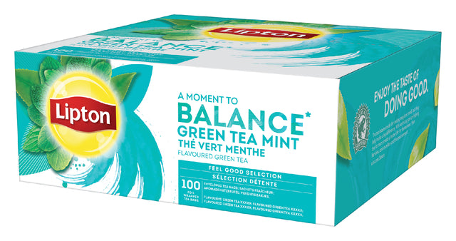Lipton - Thee lipton balance green tea mint 100x1.5gr