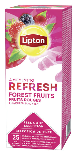 Thé Lipton Refresh Fruits des bois 25 pièces