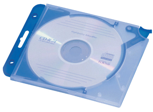 Durable - Cd opbergmap quickflip compleet blauw 5 stuks