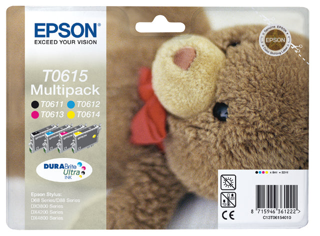 Cartouche d'encre epson t061540 noir 3 couleurs
