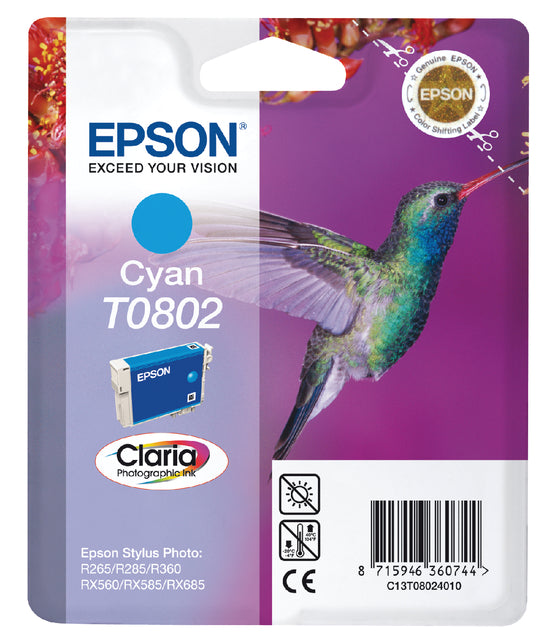 Cartouche d'encre epson t080240 bleu