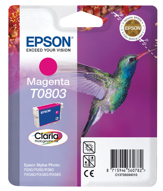 Cartouche d'encre epson t080340 rouge