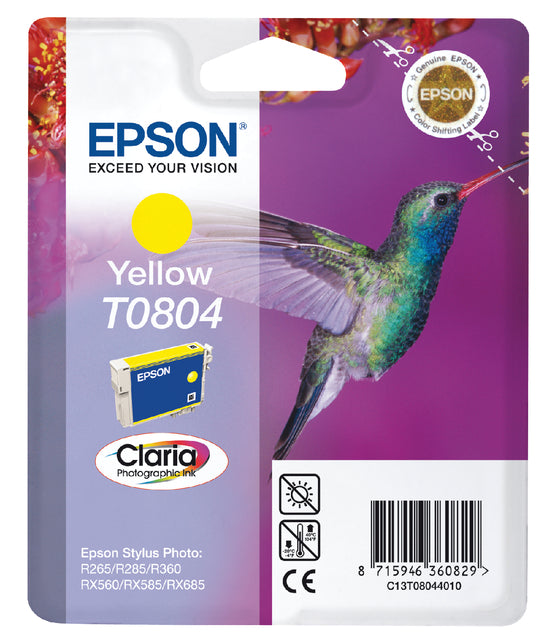 Cartouche d'encre Epson T0804 jaune