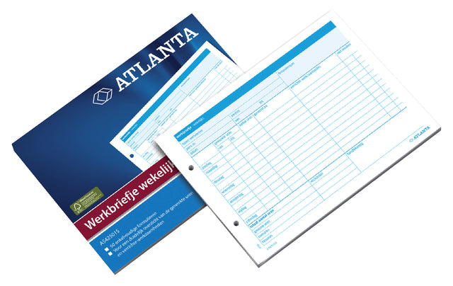 Djois - Werkbrief djois atl a5 wekelijks 50vel | 5 stuks