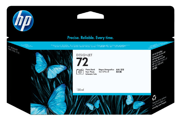 HP - Inktcartridge hp c9370a 72 foto zwart