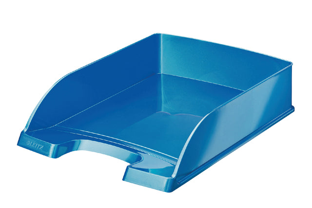 Corbeille à courrier Leitz WOW Plus A4 bleu | 5 pièces