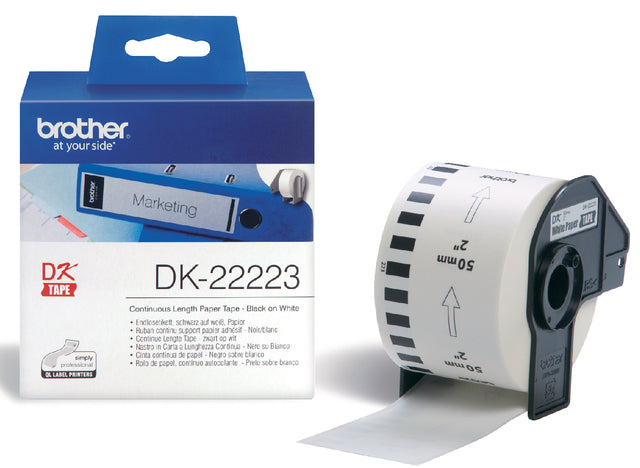 Brother - Etiket brother dk22223 doorlopend 50mm 30m wit