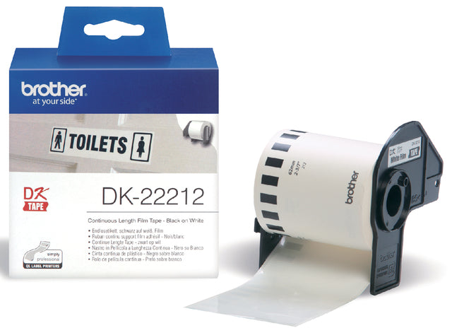 Brother - Etiket brother dk22212 doorlopend 62mm 15m wit