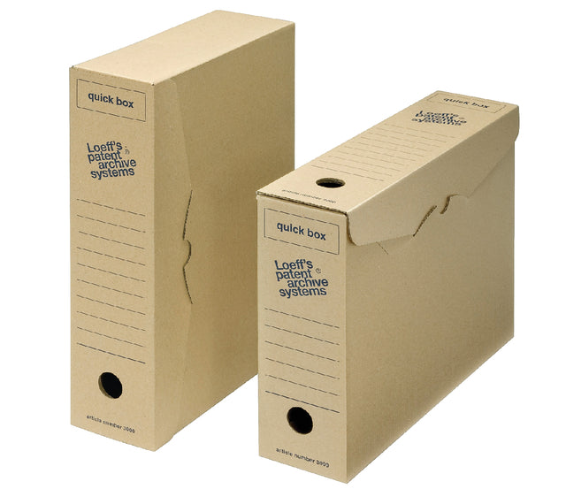 Boîte d'archives Loeff Quick Box 3000 A4 335x240x80 | 50 pièces