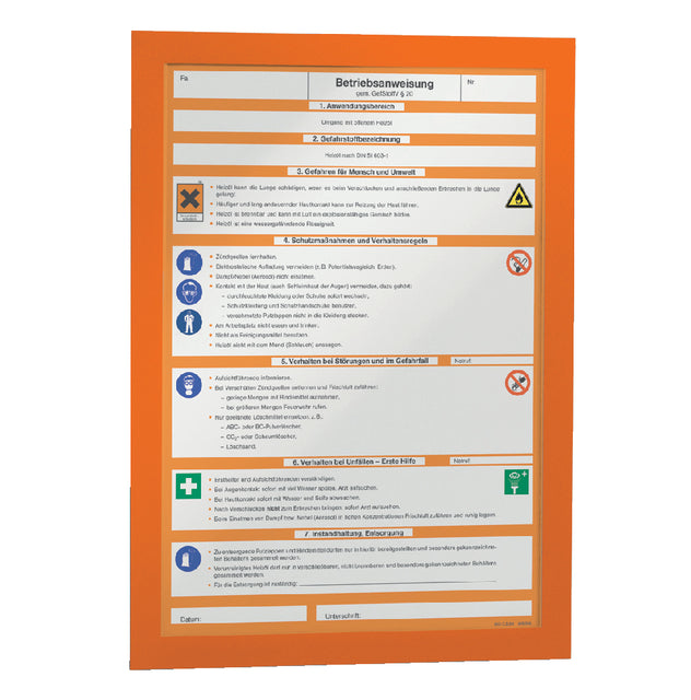 Durable - Duraframe durable 487209 a4 oranje 2 stuks