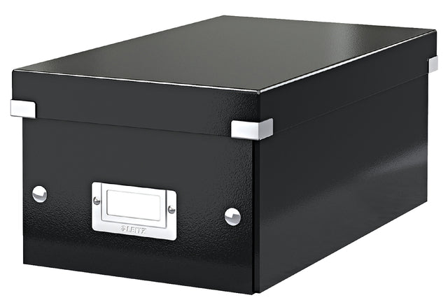 Coffret DVD Leitz WOW Click &amp; Store 206x147x352mm noir