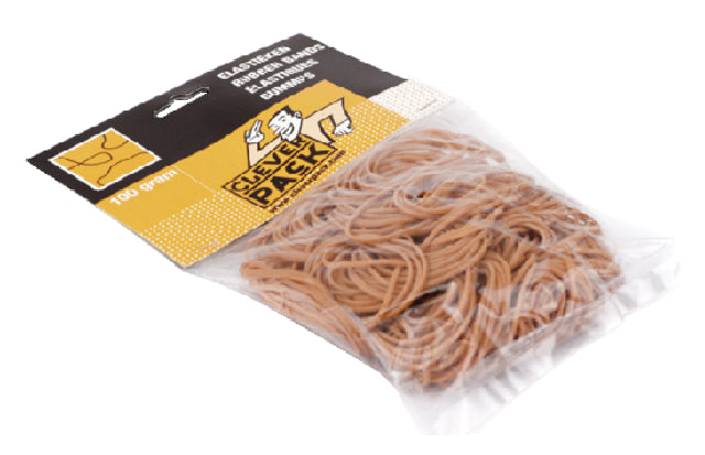 CleverPack - Elastiek cleverpack lang 65mmx1.5mm 250gr bruin