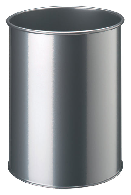 Durable - Papierbak durable 3301 23 15 liter rond zilver