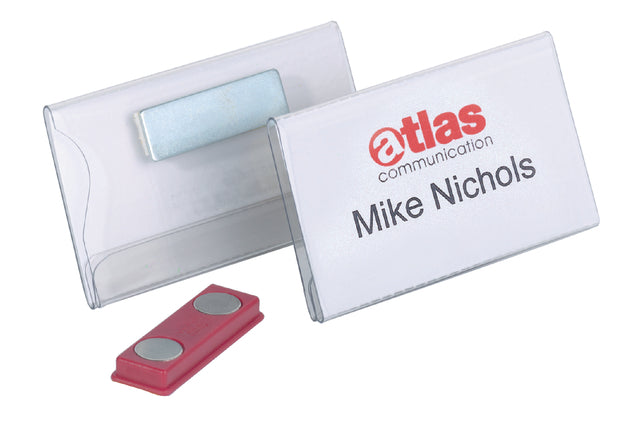 Durable - Badge durable 8116 vlak met magneet 40x75mm