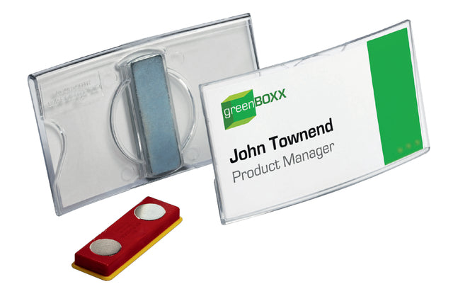 Durable - Badge durable 8123 convex met magneet 40x75mm