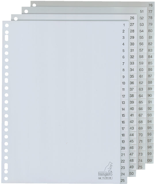 Kangaro - Tabblad kangaro 23r g4100cm 1 100 genummerd gr pp