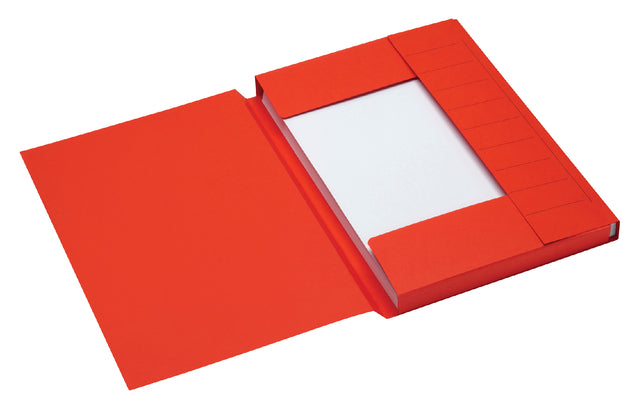Jalema - Dossiermap a4 3kl recy karton 250gr rd | 25 stuks