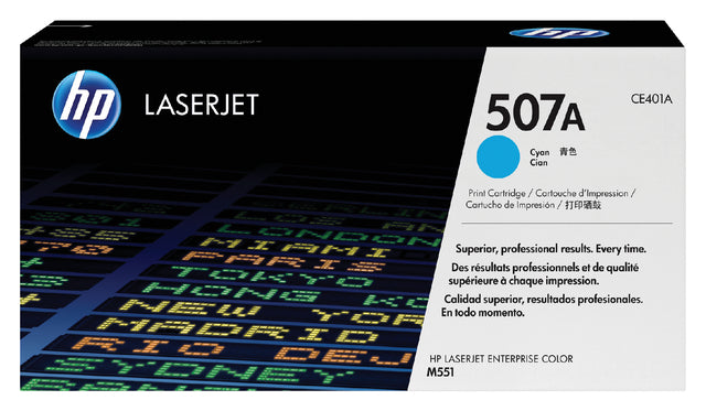 HP - Tonercartridge hp ce401a 507a blauw
