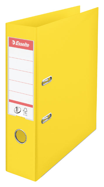 Classeur à anneaux Esselte Vivida A4 75mm PP jaune | 10 morceaux