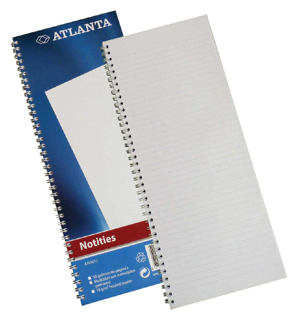 Smalfolio Atlanta ligne 100 pages spirale bleu