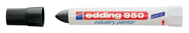 Stylo feutre edding 950 pasta marker rond noir 10mm | 10 morceaux