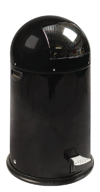 Poubelle EKO Kickcan 33 litres noir mat