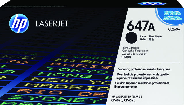 HP - Tonercartridge hp ce260a 647a zwart