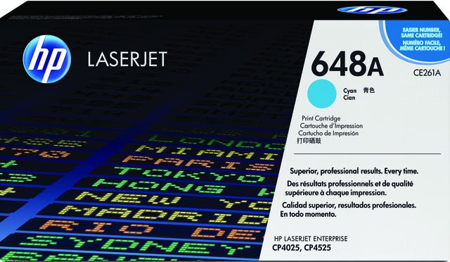 HP - Tonercartridge hp ce261a 648a blauw