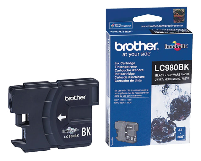 Brother - Inktcartridge brother lc-980bk zwart