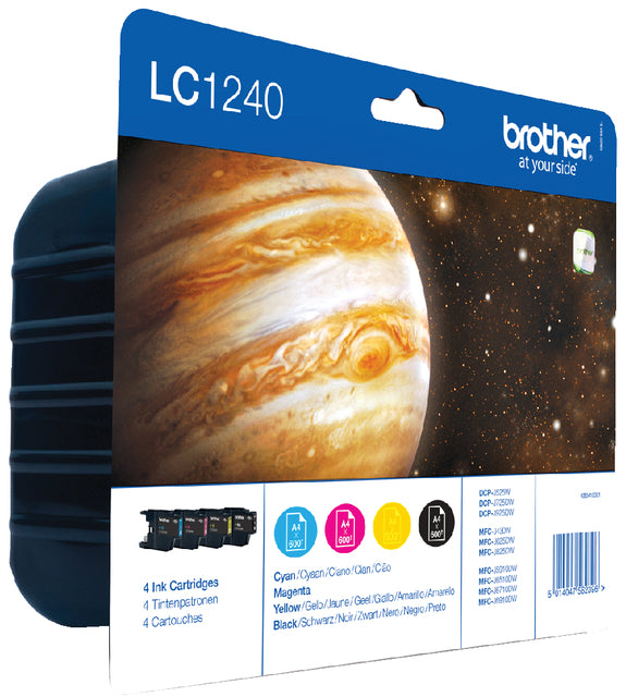 Brother - Inktcartridge brother lc-1240valbp zwart +3kleuren
