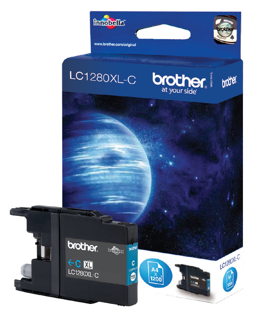 Brother - Inktcartridge brother lc-1280xlc blauw