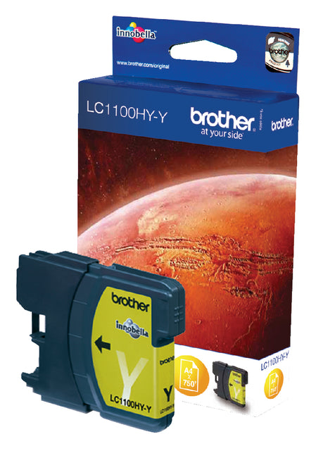 Brother - Inktcartridge brother lc-1100hyy geel