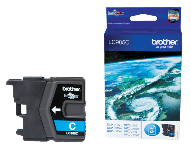 Brother - Inktcartridge brother lc-985c blauw | 5 stuks