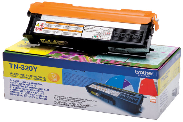 Brother - Toner brother tn-320y geel
